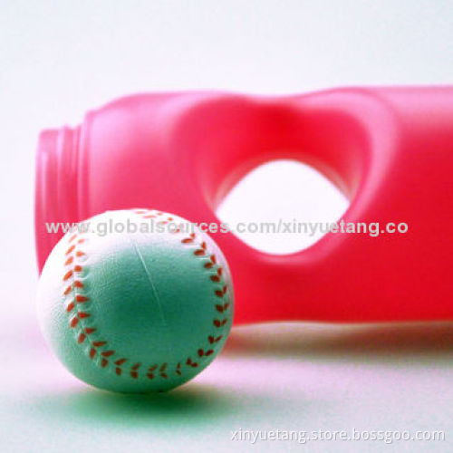 750mL PP Material Red Plastic Water Bottle, Made in China, Measures 7.5 x 26.5cm